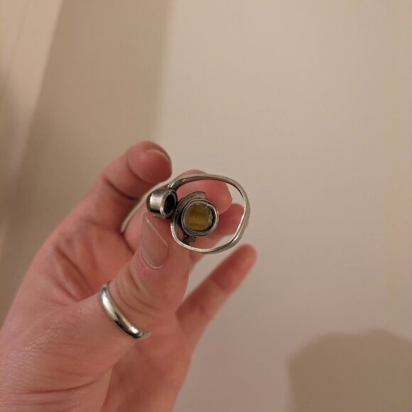 Vintage Sterling Silver Tigers Eye Ring - Picture 7 of 7